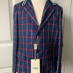 Fendi Junior Jacket
Navy blue  junior blazer